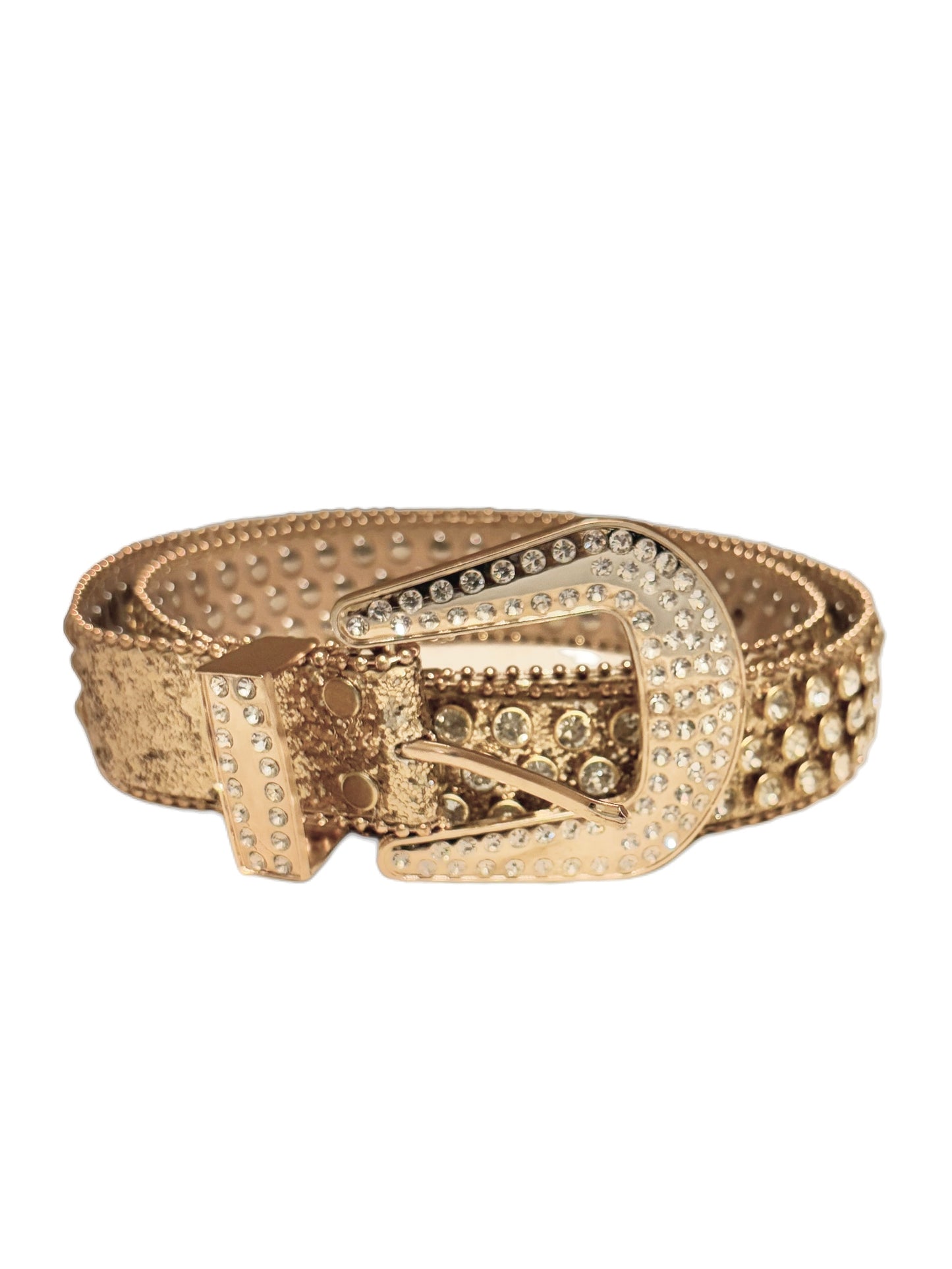 rhinestone belt (yellow)