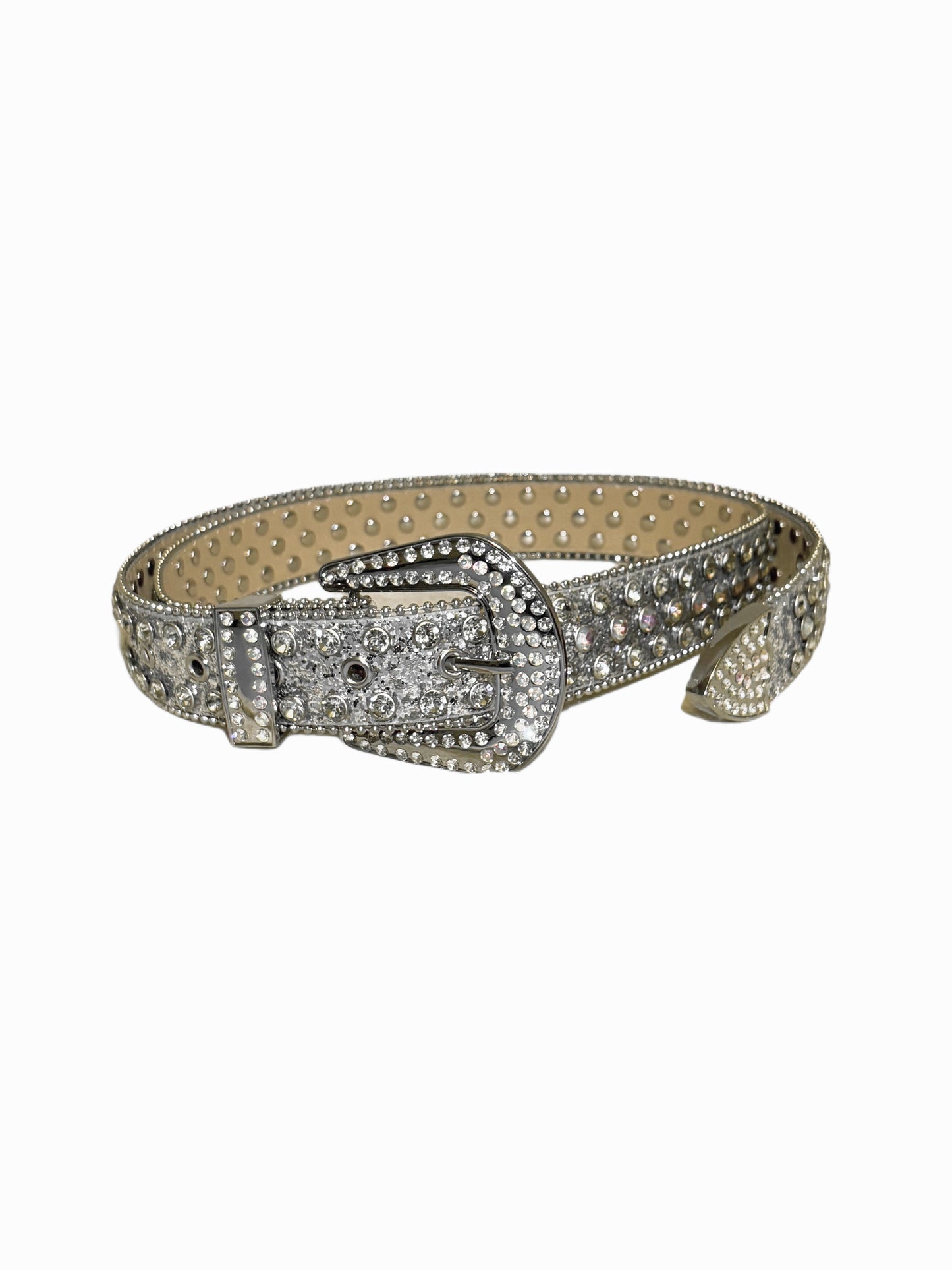 rhinestone belt (silver)