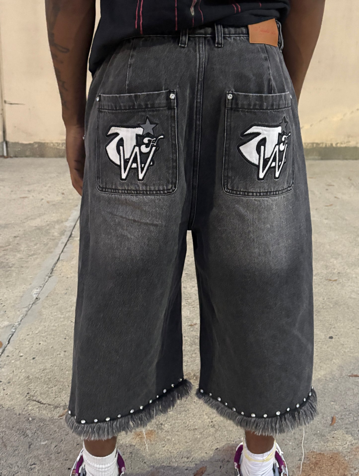ToohypeWrld jorts (grey)
