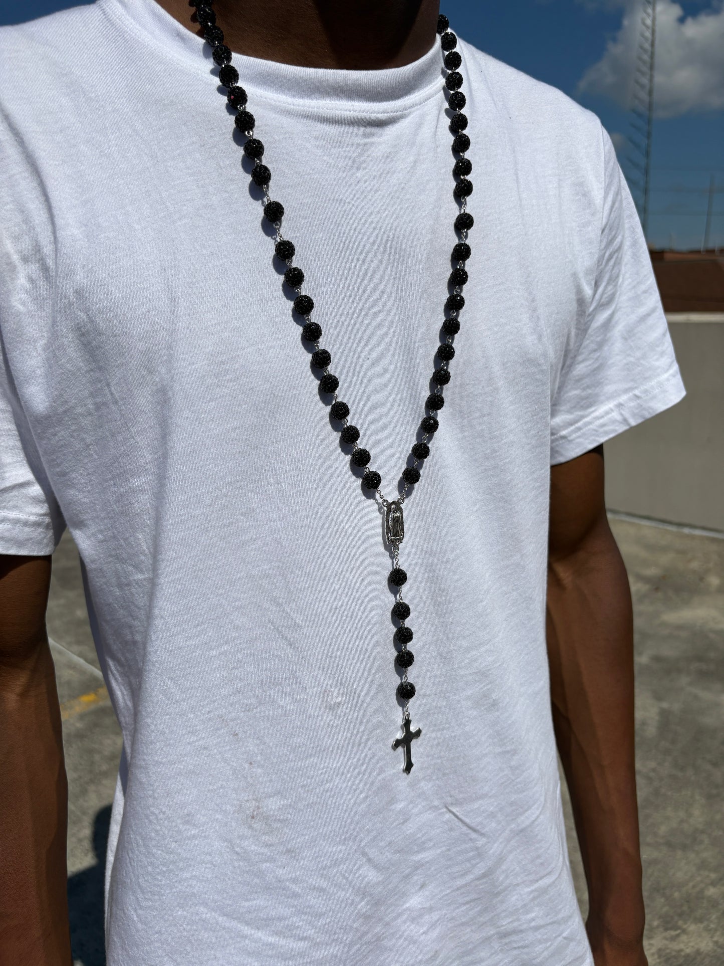 all black rosary