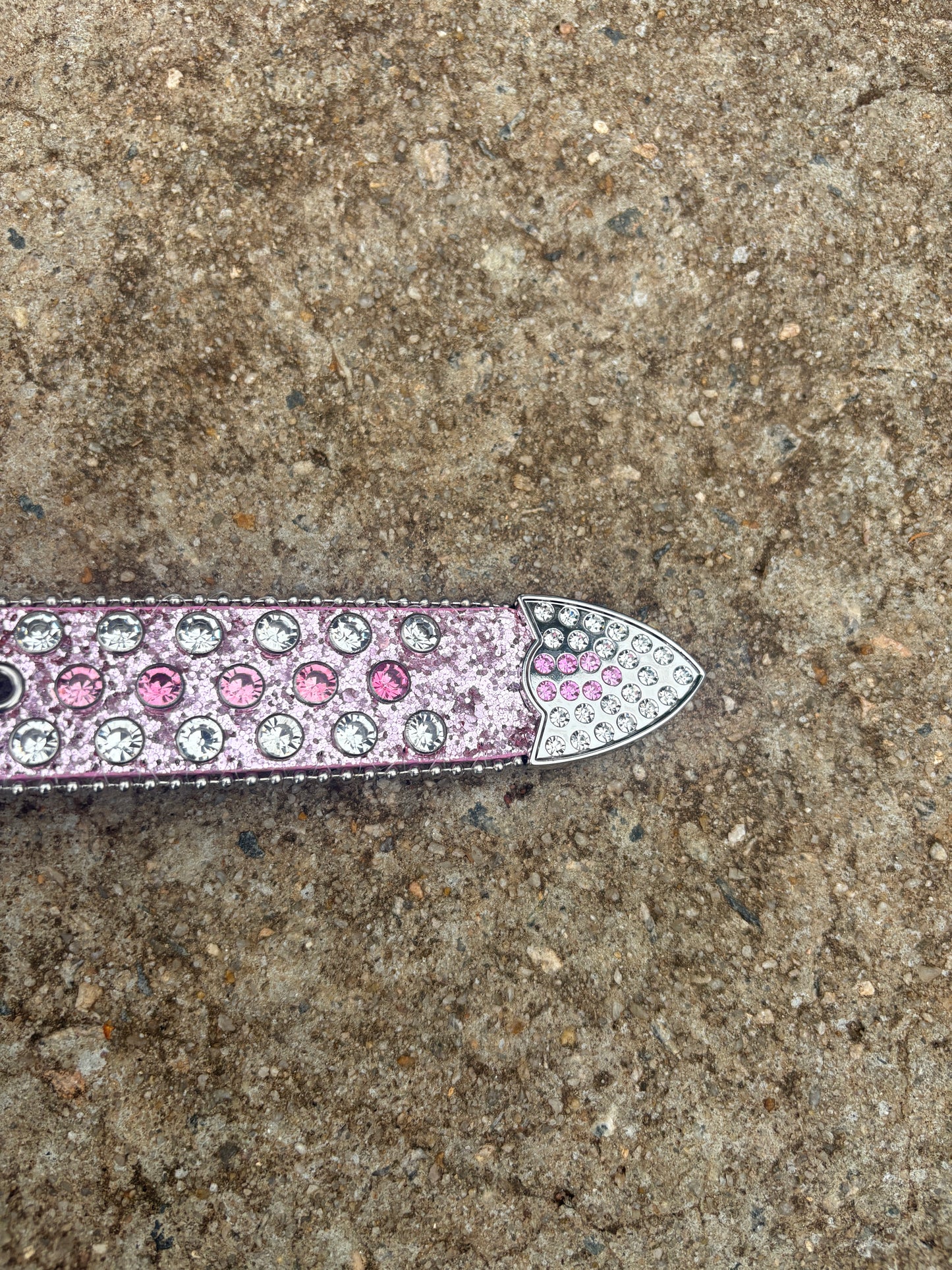 rhinestone belt (pink and silver)
