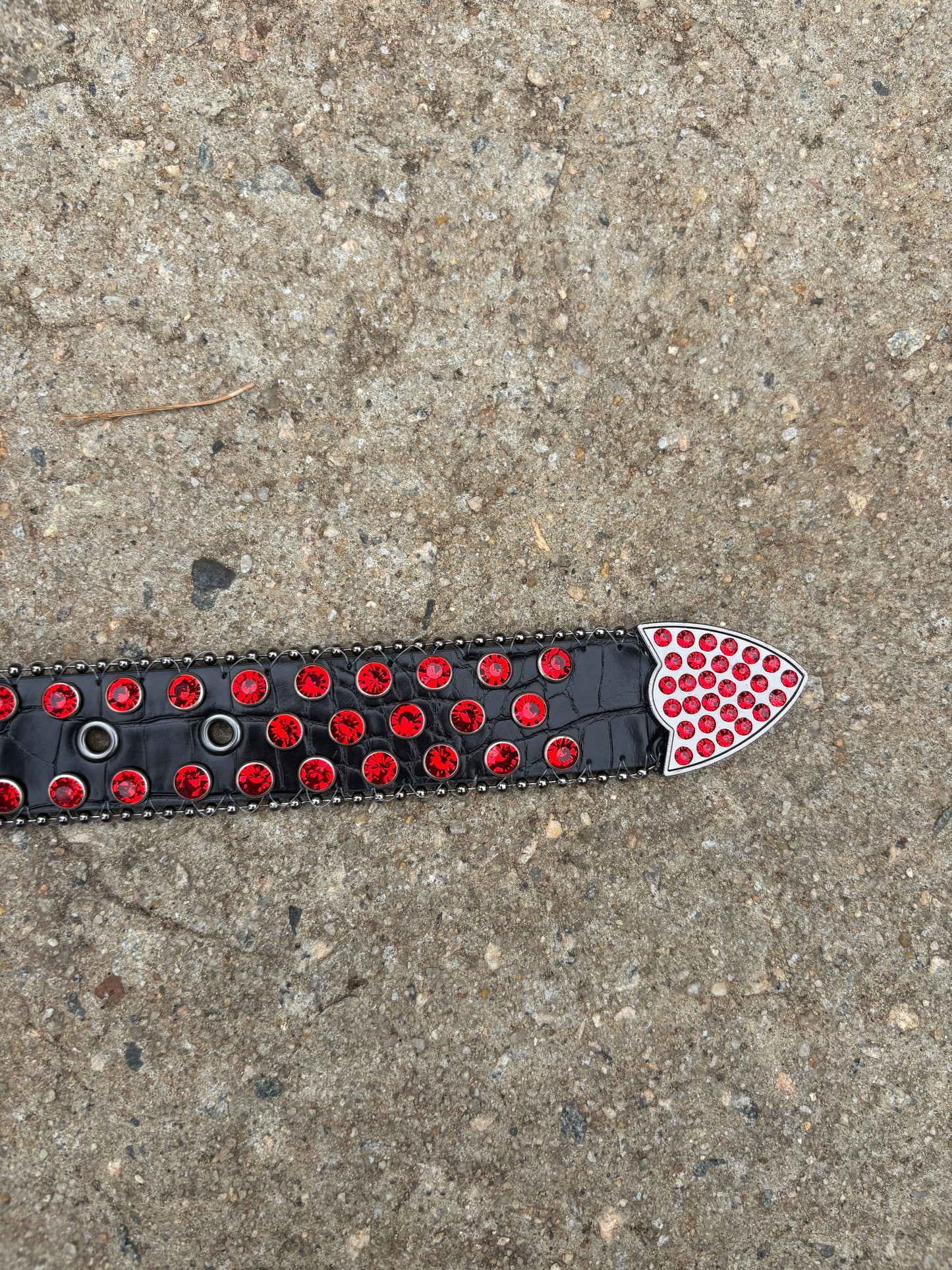 rhinestone belt (red and black)