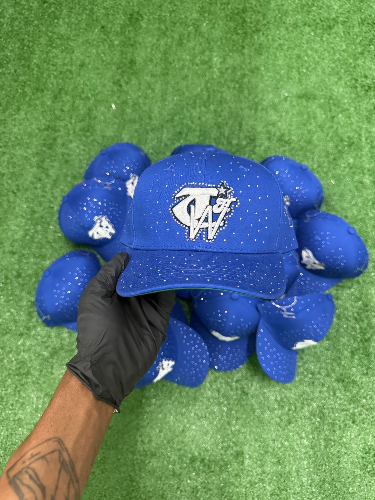 Luxury Blue “ToohypeWrld” hat