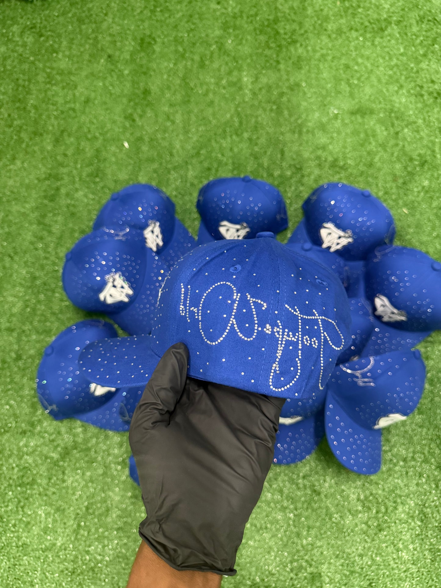 Luxury Blue “ToohypeWrld” hat