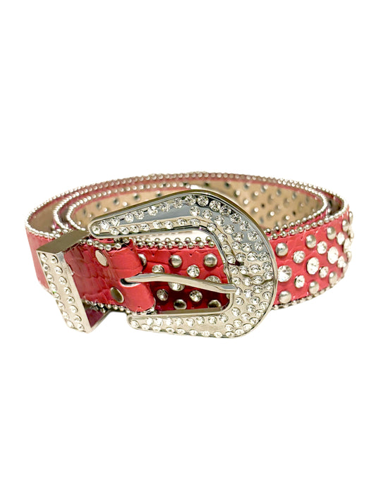 rhinestone belt (red and silver)