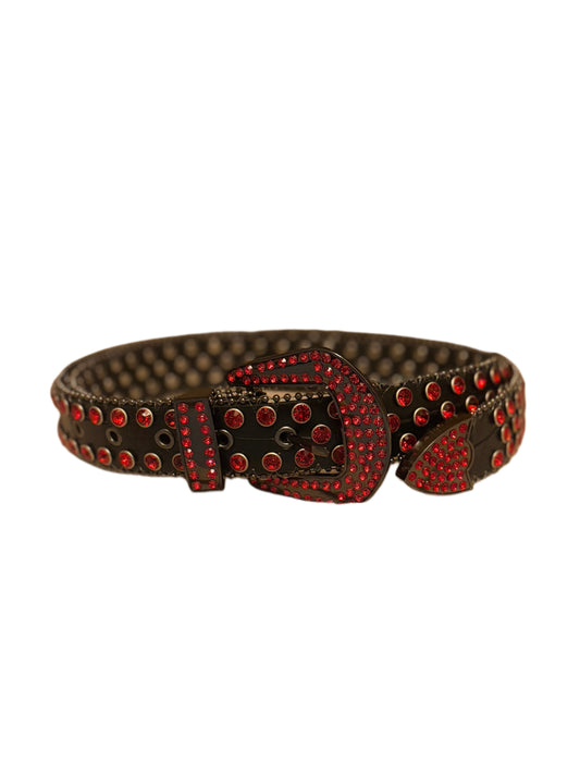 rhinestone belt (red and black)