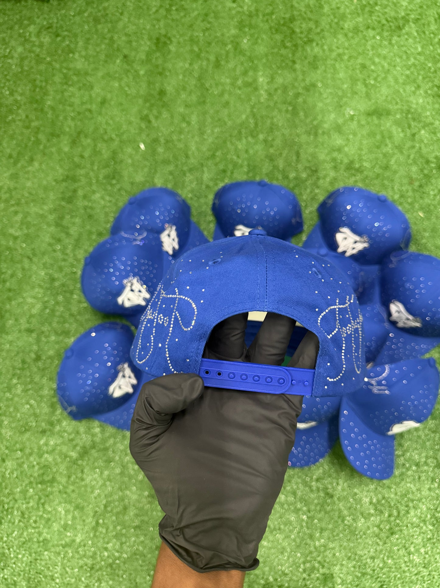Luxury Blue “ToohypeWrld” hat