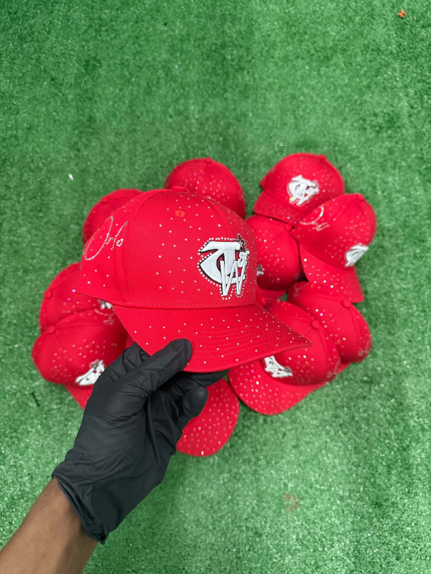 Luxury Red “ToohypeWrld” hat