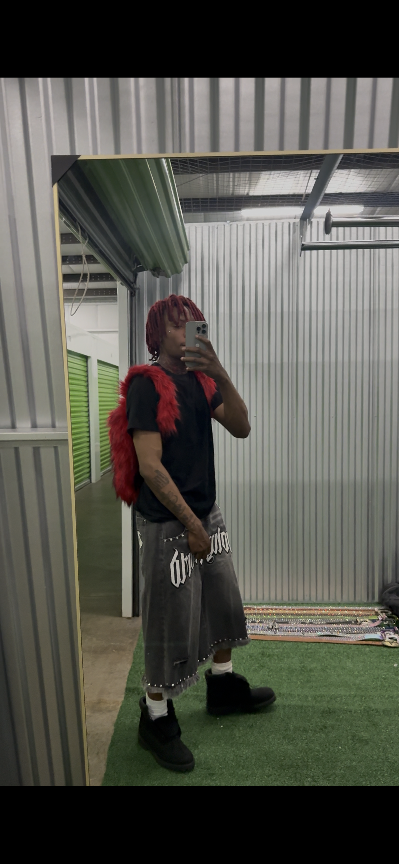 Red Fur Backpacks