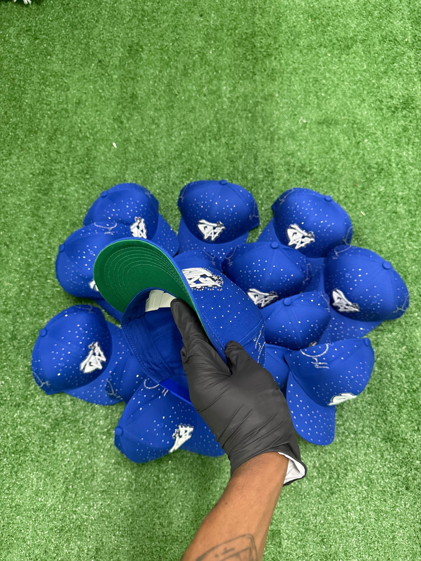 Luxury Blue “ToohypeWrld” hat