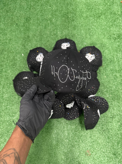Luxury Black “ToohypeWrld” hat