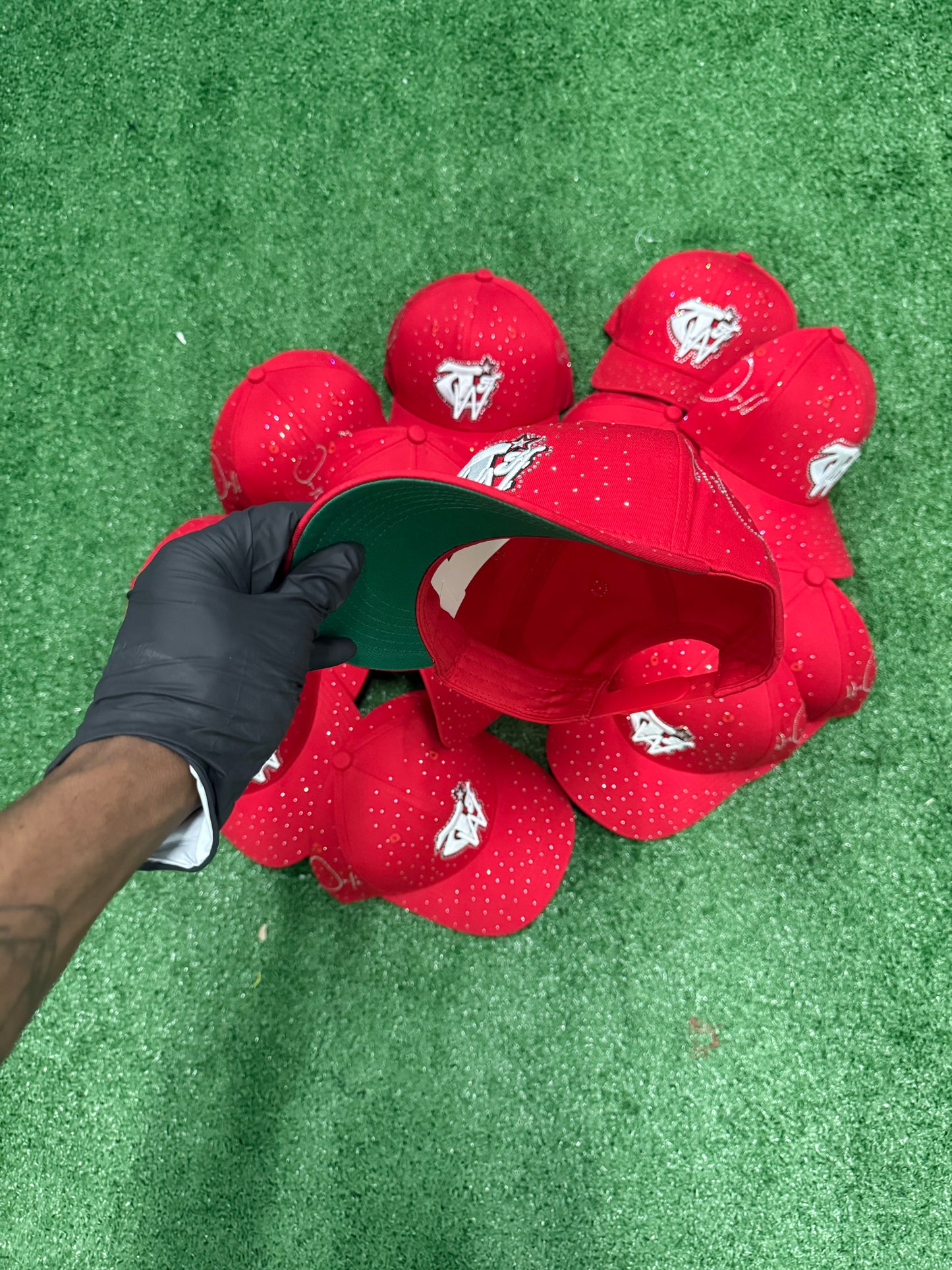 Luxury Red “ToohypeWrld” hat