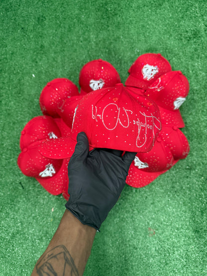 Luxury Red “ToohypeWrld” hat