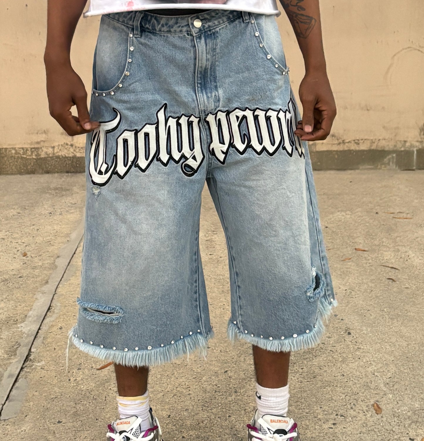 ToohypeWrld Jorts (blue)
