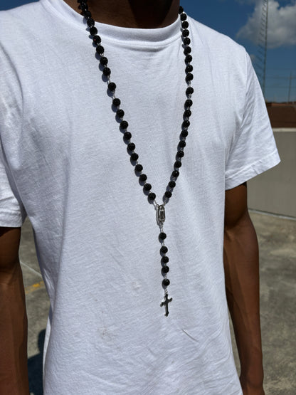 all black rosary