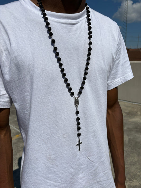 all black rosary