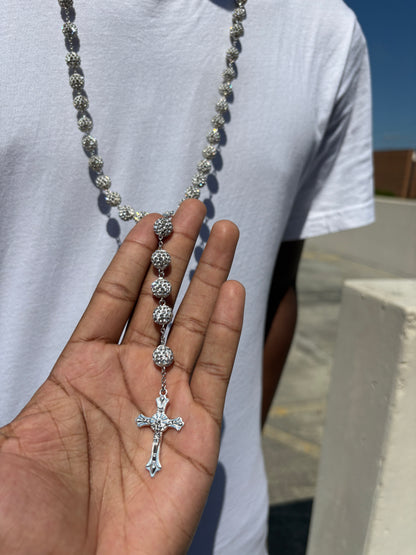teniis chain rosary and silver rosary