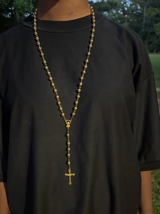 gold rosary