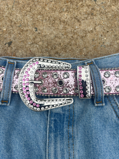 rhinestone belt (pink and silver)