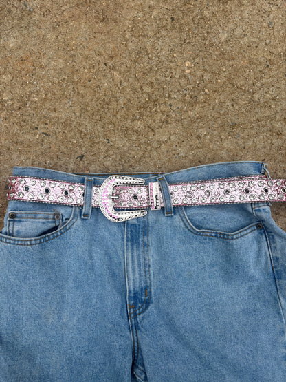rhinestone belt (pink and silver)