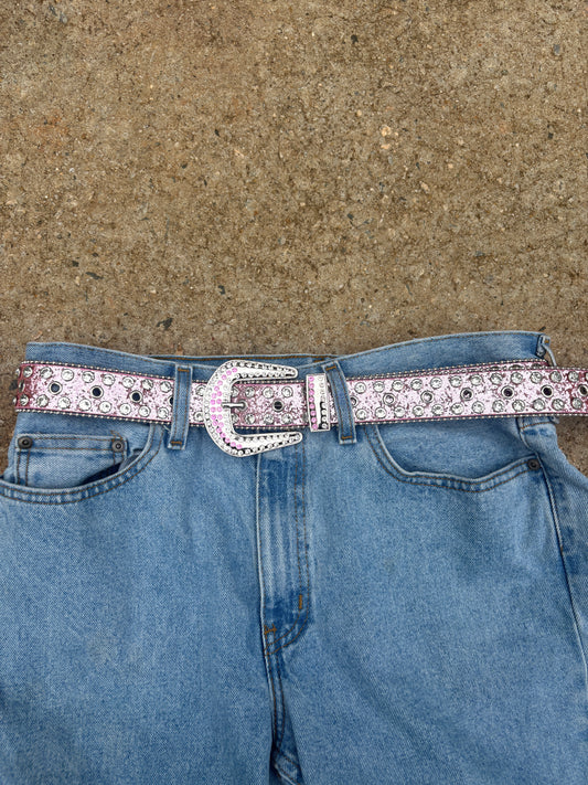 rhinestone belt (pink and silver)