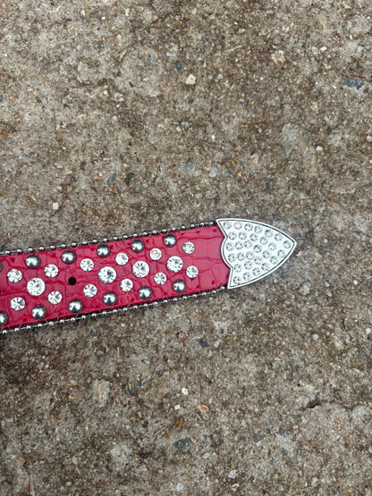 rhinestone belt (red and silver)