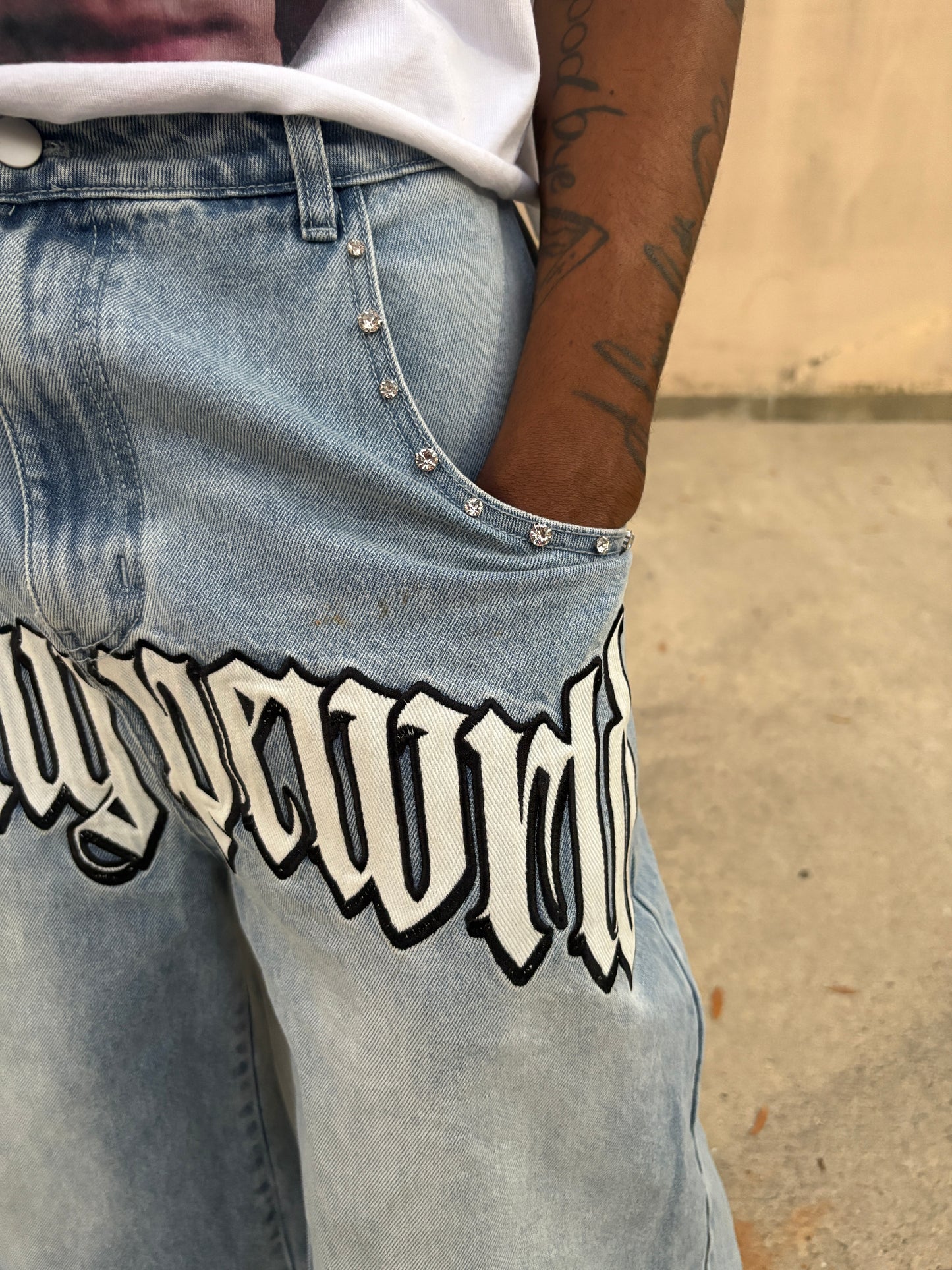 ToohypeWrld Jorts (blue)