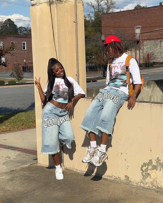 ToohypeWrld Jorts (blue)